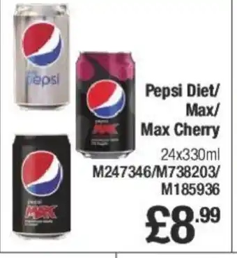 Makro Pepsi Diet/ Max/ Max Cherry offer