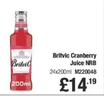 Makro Britvic Cranberry Juice NRB offer