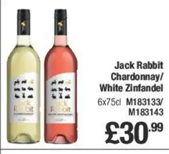 Makro Jack Rabbit Chardonnay/ White Zinfandel offer