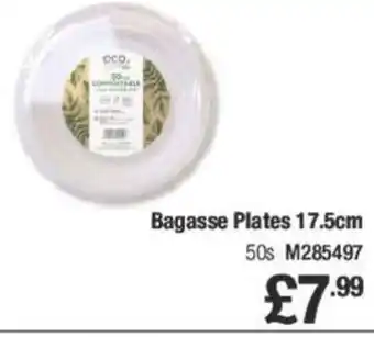 Makro Bagasse Plates 17.5cm offer