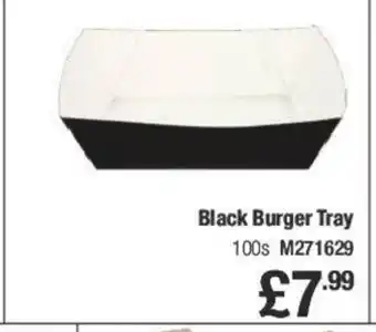 Makro Black Burger Tray offer