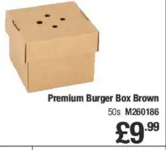 Makro Premium Burger Box Brown offer