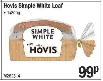 Makro Hovis Simple White Loaf offer
