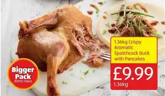 1.36Kg Crispy Aromatic Spatchcock Duck With Pancakes