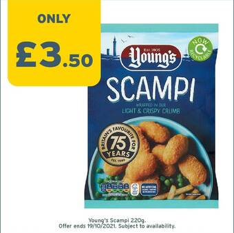 One Stop Young's Scampi offer
