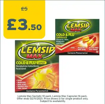 Lemsip Max 10 Pack Lemsip Max Capsules 16 Pack