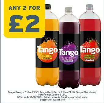 Tango Orange Tango Dark Berry Tango Strawberry Watermelon