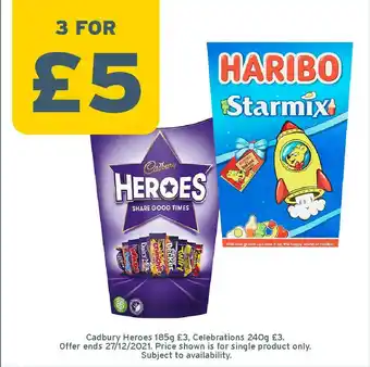 One Stop Cadburry Heroes Celebrations offer