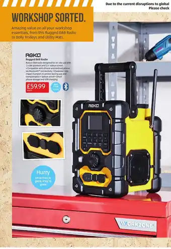 Aldi Rugged DAB Radio offer