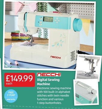 Aldi Digital Sewing Machine offer