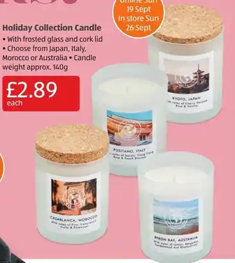 Aldi Holiday Collection Candle offer