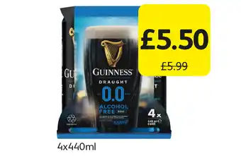 Londis Guinness draught 0.0 alcohol free offer