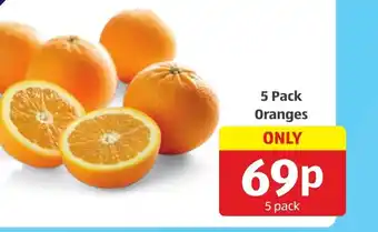 Aldi 5 Pack Oranges offer