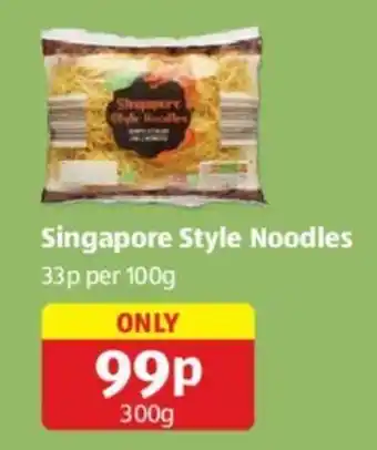 Aldi Singapore Style Noodles offer