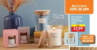 Aldi Hotel Collection Woodenwick Candle/No-Spill Diffuser offer