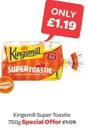 Spar Kingsmill Super Toastie 750g offer