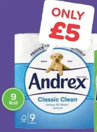 Andrex Classic / Gentle Clean 9 Roll