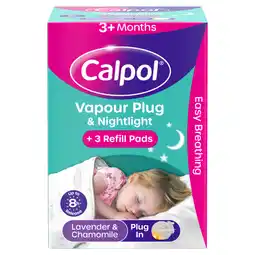 Asda Calpol Vapour Plug & Nightlight Lavender & Chamomile 3+ Months offer