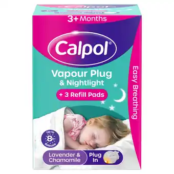 Asda Calpol Vapour Plug & Nightlight Lavender & Chamomile 3+ Months offer