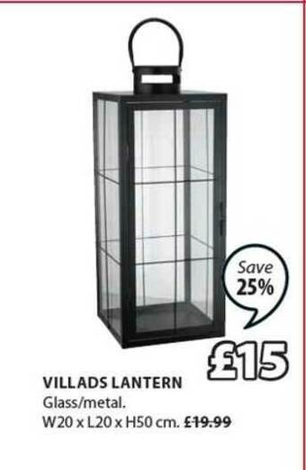 JYSK Villads Lantern offer