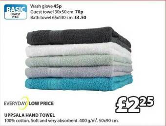 JYSK Uppsala Hand Towel offer