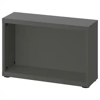 IKEA BestÅ Frame, dark grey, 60x20x38 cm offer