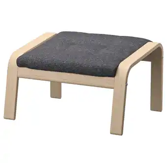 IKEA PoÄng Footstool, white stained oak veneer/gunnared dark grey offer
