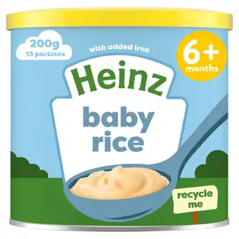 Asda Heinz Baby Rice 6+ Months 200g offer