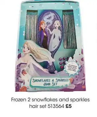 Wilko Frozen 2 Snowflakes And Sparkles Hair Set offer