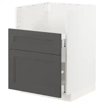 IKEA Metod / maximera Base cab f tallsjÖn sink, white/axstad dark grey, 60x60 cm offer
