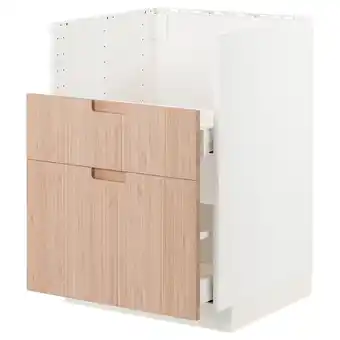 IKEA Metod / maximera Base cab f tallsjÖn sink, white/fröjered light bamboo, 60x60 cm offer