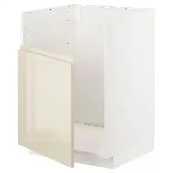 IKEA Metod Base cab f tallsjÖn sink, white/voxtorp high-gloss light beige, 60x60 cm offer