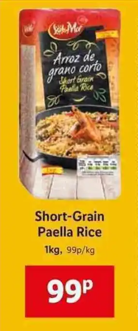Lidl Short-Grain Paella Rice 1kg offer