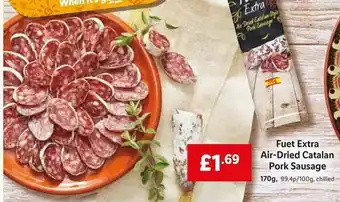 Lidl Fuet Extra Air-Dried Catalan Pork Sausage 170g offer