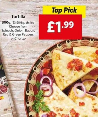 Lidl Tortilla 500g offer