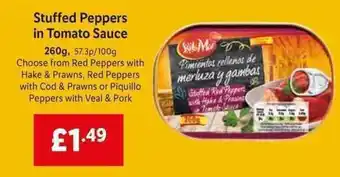 Lidl Stuffed Peppers in Tomato Sauce 260g offer
