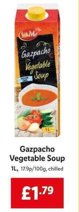 Lidl Gazpacho Vegetable Soup 1L offer