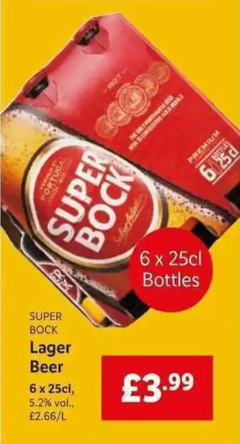 Lidl Lager Beer 6 x 25cl offer