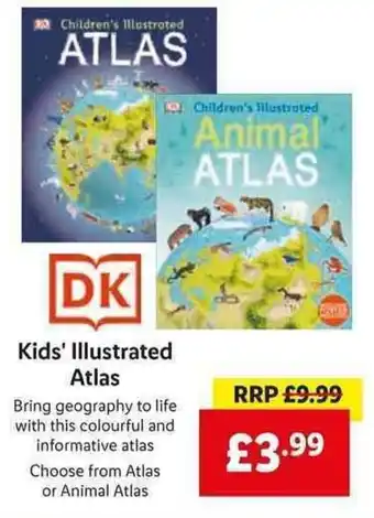 Lidl Kids' Illustrated Atlas offer