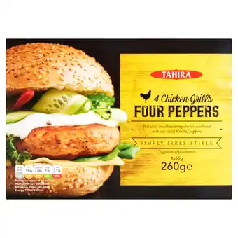 Asda Tahira 4 Chicken Grills, Four Peppers Flavour offer