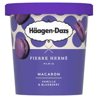 Asda Haagen-Dazs Macaron Vanilla & Blueberry Ice Cream 364g offer