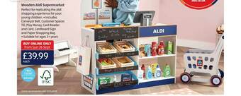 Aldi Wooden Aldi Supermarket offer