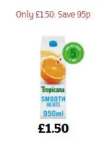 Sainsbury's Tropicana 950ml offer