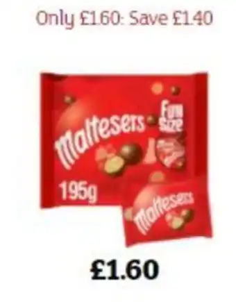 Sainsbury's Maltesers 195g offer