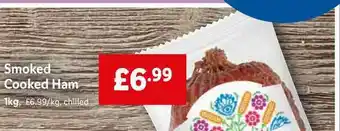 Lidl Smoked Cooked Ham 1Kg offer