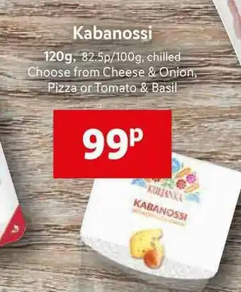 Lidl Kabanosi 120g Cheese & Onion, Pizza Or Tomato & Basil offer
