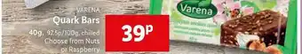 Lidl Varena Quark Bars 40g Nuts Or Raspberry offer