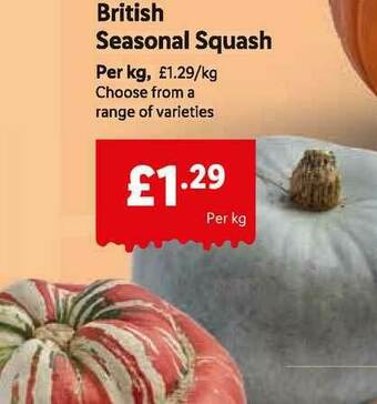 Lidl British Seasonal Squash offer