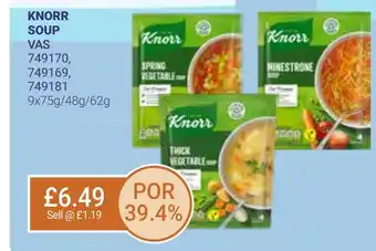 Bestway KNORR SOUP offer