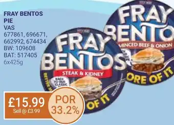 Bestway FRAY BENTOS PIE offer
